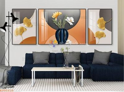 File gốc File tranh hiện đại pha lê gương KF95018 cho in ấn và thiết kế