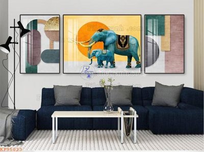 File tranh in tráng gương File tranh hiện đại pha lê gương KF95023 (siêu nét)