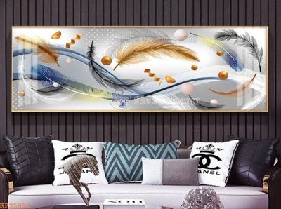 File in lụa File tranh hiện đại pha lê gương KF95051 (hoa văn) File tranh hiện đại pha lê gương KF95051