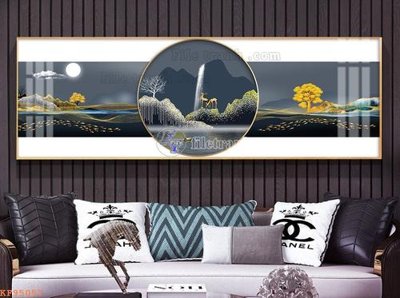 File gốc File tranh hiện đại pha lê gương KF95057 (in mica) làm bảng hiệu