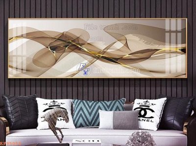 File tranh File tranh hiện đại pha lê gương KF95058 (gốc) chủ đề thiên nhiên