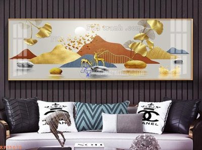 File in ấn File tranh hiện đại pha lê gương KF95070 (bản gốc) sắc nét