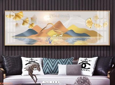 Download file gốc File tranh hiện đại pha lê gương KF95071 (in mica) trang trí