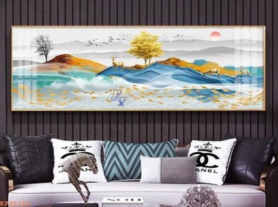 File gốc File tranh hiện đại pha lê gương KF95102 (thiết kế) cho in ấn