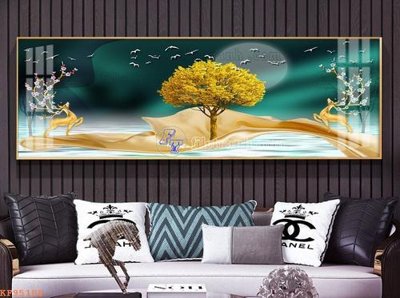 Download file gốc File tranh hiện đại pha lê gương KF95108 (in mica) trong suốt