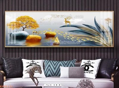 File in ấn cao cấp File tranh hiện đại pha lê gương KF95111 (file gốc)