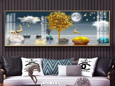 Download file tranh PSD File tranh hiện đại pha lê gương KF95114 để chỉnh sửa