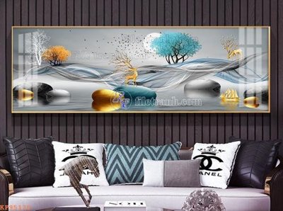 File tranh gốc File tranh hiện đại pha lê gương KF95120 (sắc nét từng chi tiết)