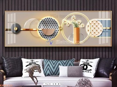 Download file gốc File tranh hiện đại pha lê gương KF95211 (in lụa) hoa lá