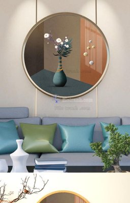 File in mica File tranh hiện đại pha lê gương KF95243 (bản gốc) siêu trong