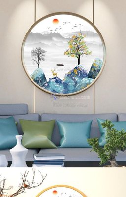 Tải file gốc File tranh hiện đại pha lê gương KF95271 (bản PSD) gốc