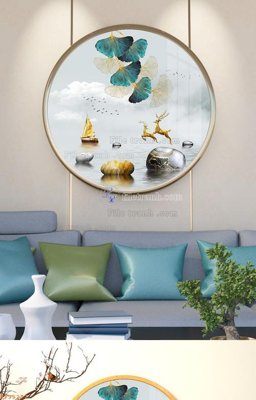 Tải file tranh File tranh hiện đại pha lê gương KF95277 (gốc) tại Filetranh.com