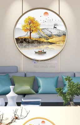 File in trần File tranh hiện đại pha lê gương KF95281 (file gốc) chủ đề vũ trụ