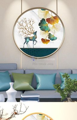 Tải về hình ảnh gốc File tranh hiện đại pha lê gương KF95295 sắc nét