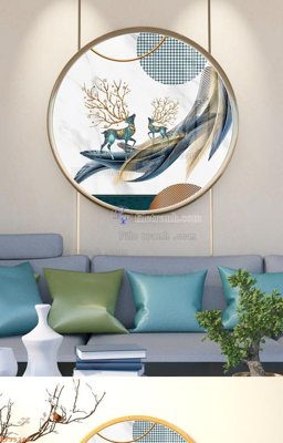 File tranh File tranh hiện đại pha lê gương KF95296 (gốc) chủ đề tĩnh vật