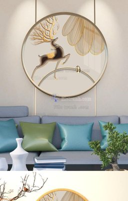 File tranh in mica File tranh hiện đại pha lê gương KF95300 (độ phân giải cao)