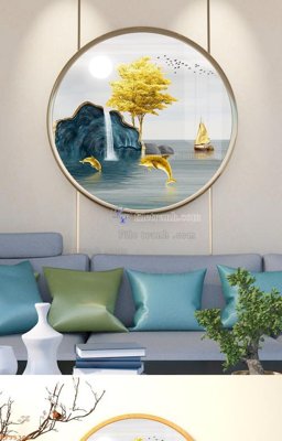 File tranh File tranh hiện đại pha lê gương KF95304 (ảnh gốc) chi tiết rõ ràng