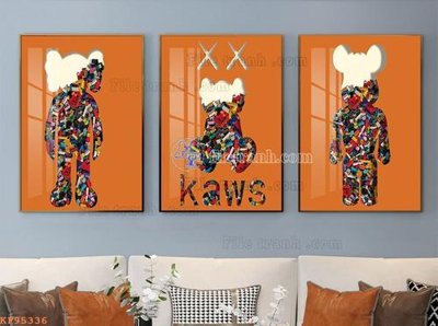 File ảnh File tranh hiện đại pha lê gương KF95336 (gốc) in decal dán tường