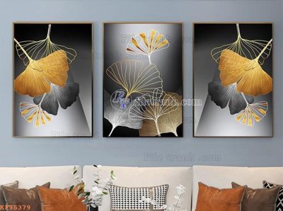 File in ấn File tranh hiện đại pha lê gương KF95379 chuyên nghiệp