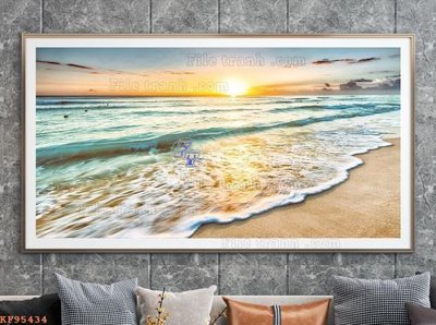 File gốc File tranh hiện đại pha lê gương KF95434 (in lụa) chi tiết cao