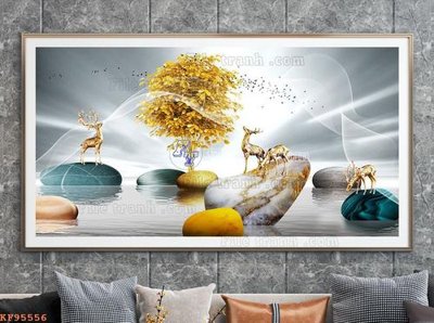 File tranh File tranh hiện đại pha lê gương KF95556 (gốc) chủ đề tĩnh vật