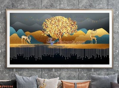 Download file File tranh hiện đại pha lê gương KF95594 (chuẩn in) chất lượng cao