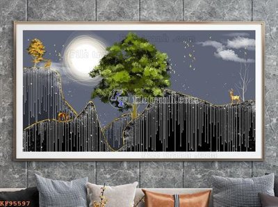 Tải file File tranh hiện đại pha lê gương KF95597 (ảnh gốc) in tranh kính