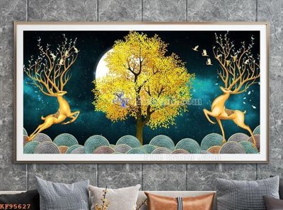 File tranh File tranh hiện đại pha lê gương KF95627 (ảnh gốc) độc quyền