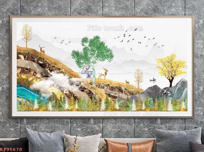 Tệp tin gốc File tranh hiện đại pha lê gương KF95670 (chất lượng) File tranh hiện đại pha lê gương KF95670