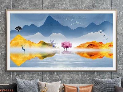 Tệp tin gốc File tranh hiện đại pha lê gương KF95678 (chất lượng cao) File tranh hiện đại pha lê gương KF95678