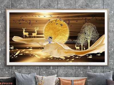 Download file File tranh hiện đại pha lê gương KF95699 (gốc) in mica ốp bếp