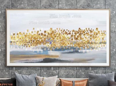 File tranh in trần 3D File tranh hiện đại pha lê gương KF95708 (ảnh gốc)