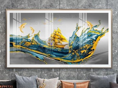 Tải file gốc File tranh hiện đại pha lê gương KF95731 (bản PSD) gốc