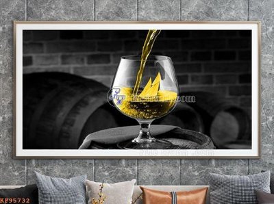 File in trần File tranh hiện đại pha lê gương KF95732 (bản gốc 3D) sống động