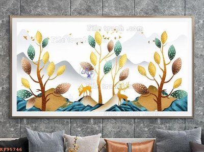 Download file File tranh hiện đại pha lê gương KF95746 (gốc) in mica ốp bếp