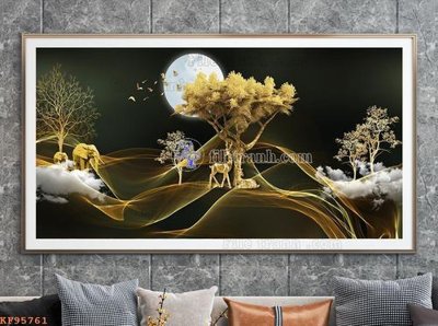 File PSD File tranh hiện đại pha lê gương KF95761 (bản gốc) độ phân giải cao