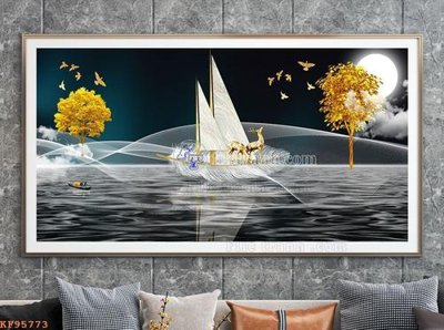 Tệp tin gốc File tranh hiện đại pha lê gương KF95773 (chất lượng cao) File tranh hiện đại pha lê gương KF95773