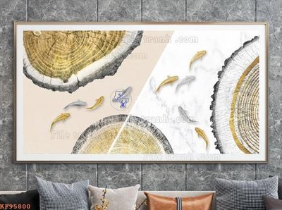 File in trần File tranh hiện đại pha lê gương KF95800 (file gốc) chủ đề vũ trụ