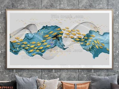 File PSD File tranh hiện đại pha lê gương KF95812 (bản gốc) độ phân giải cao