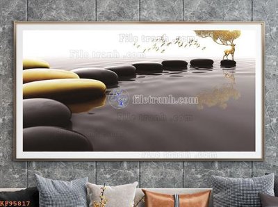 File gốc File tranh hiện đại pha lê gương KF95817 (dành cho quảng cáo)