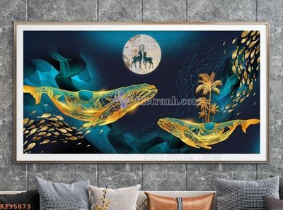 Tải về file gốc File tranh hiện đại pha lê gương KF95873 (chuẩn in ấn)