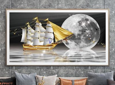 Hình ảnh file gốc File tranh hiện đại pha lê gương KF95877 (chất lượng cao)