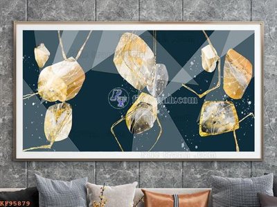 File tranh gốc File tranh hiện đại pha lê gương KF95879 (bản quyền) file PSD