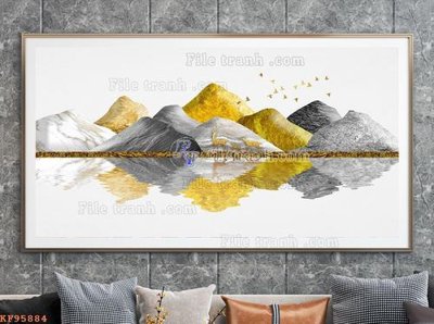 Tải file File tranh hiện đại pha lê gương KF95884 (gốc) chủ đề tâm linh