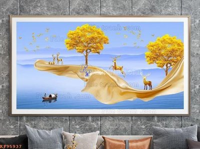 Tải về file gốc File tranh hiện đại pha lê gương KF95937 (chuẩn in ấn)