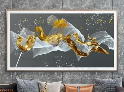 File tranh gốc File tranh hiện đại pha lê gương KF95938 (bản quyền) Filetranh.com