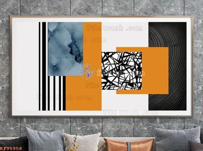 File gốc File tranh hiện đại pha lê gương KF95958 (in ấn) màu sắc trung thực