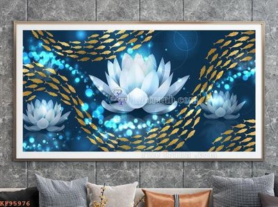 Download file gốc File tranh hiện đại pha lê gương KF95976 (in lụa) cao cấp