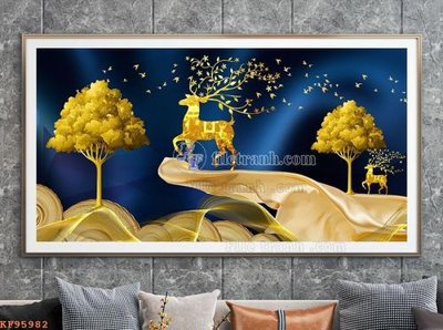 Download file tranh File tranh hiện đại pha lê gương KF95982 (file gốc PSD)