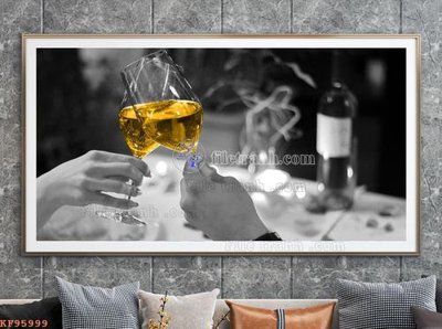 File in ấn File tranh hiện đại pha lê gương KF95999 (bản gốc) cao cấp